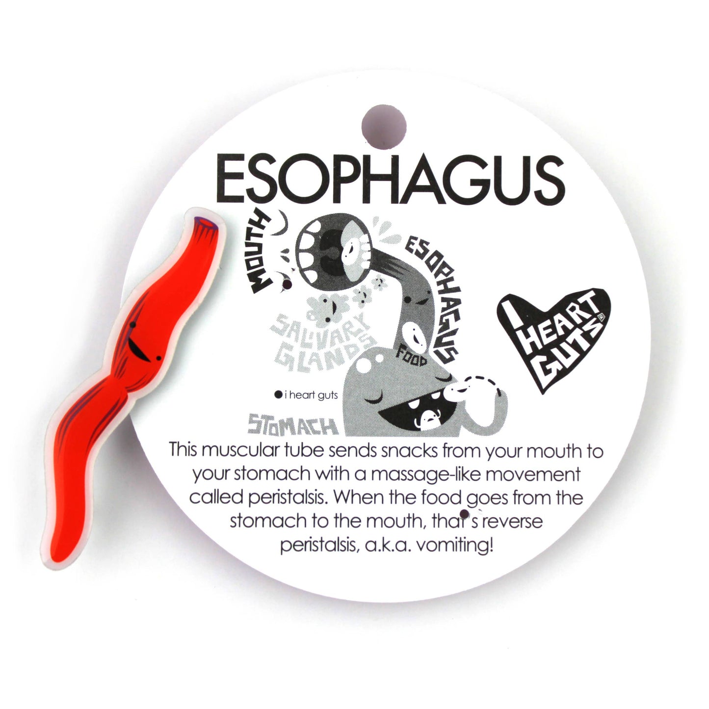 Esophagus Lapel Pin - Down the Hatch