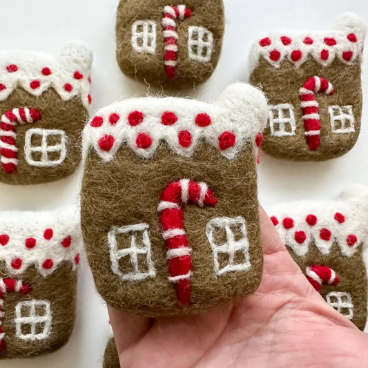 One Felt Gingerbread House
