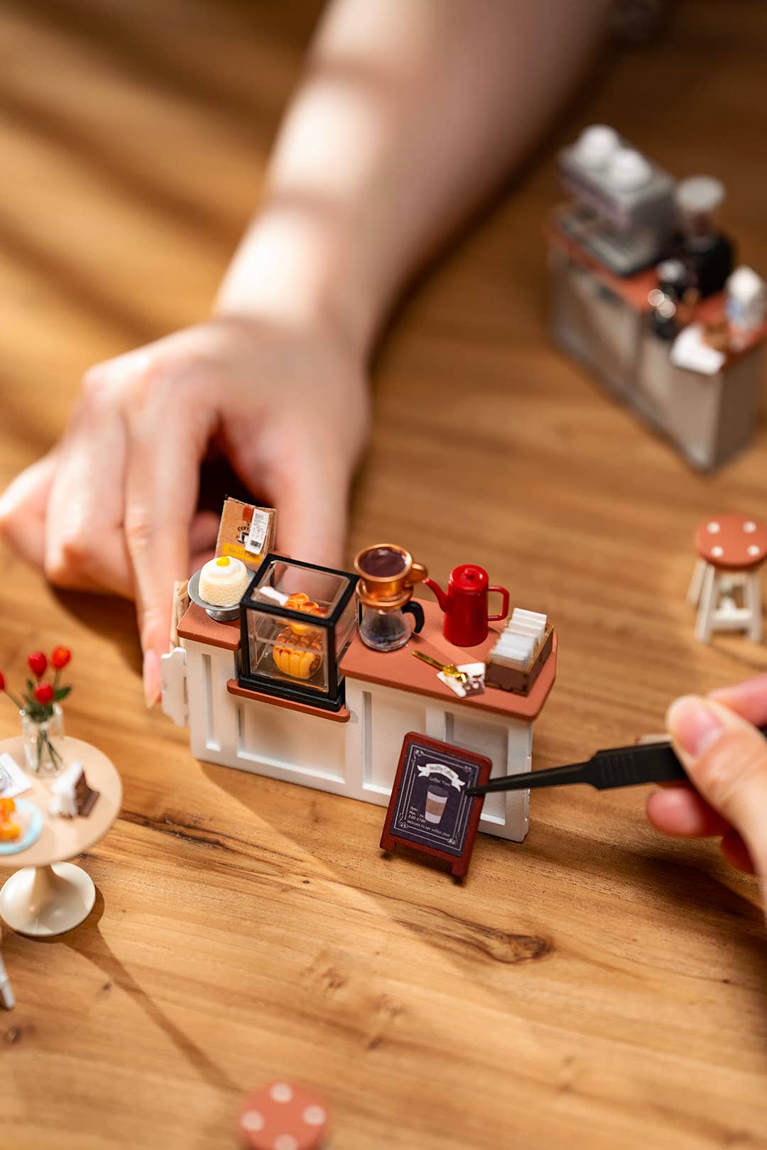 DIY Miniature House Kit: Slow Life Café