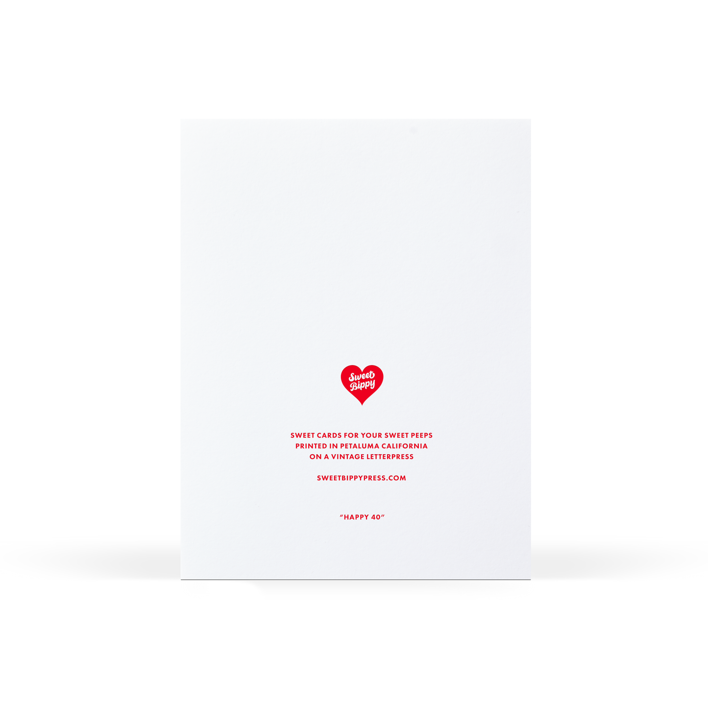 Happy 40 Cake Birthday Card