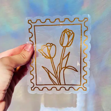 Tulips Suncatcher | Window Cling | Rainbow Maker Sticker