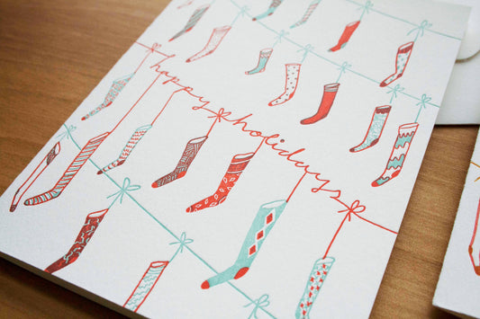 Stockings | Holiday | Letterpress Card