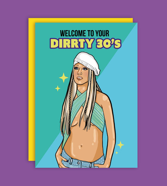 Dirty 30's Funny Birthday Greeting Card