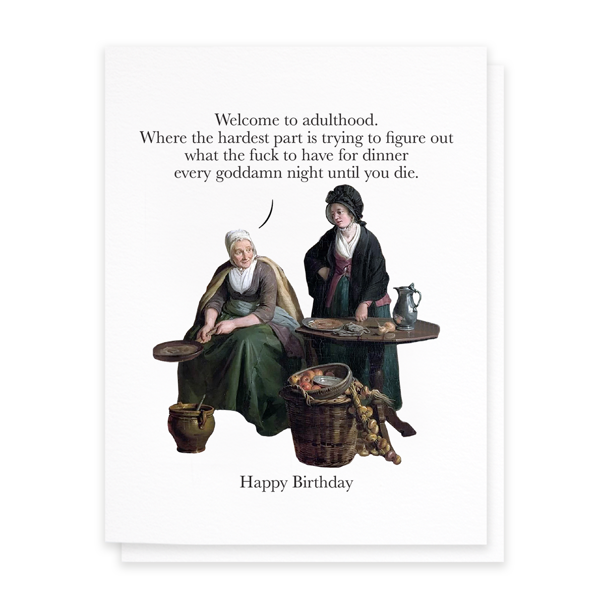 Welcome To Adulthood, Funny Birthday Greeting Card