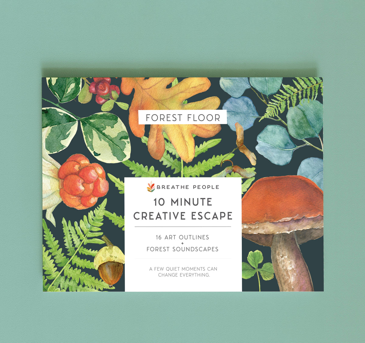 10 Minute Creative Escape Art Book - Forest Floor