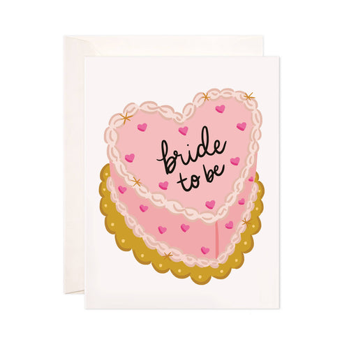 Bride Cake Greeting Card - Bridal Shower Card - Front & Company: Gift Store