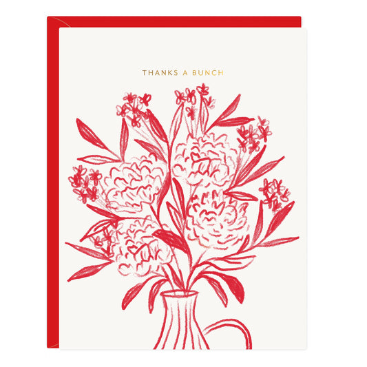Thanks Bunch Bouquet Card