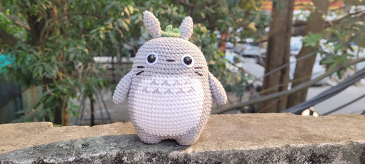 Cute Crochet My Dearest Neighbor Totoro Plushie, Stuffed Toy