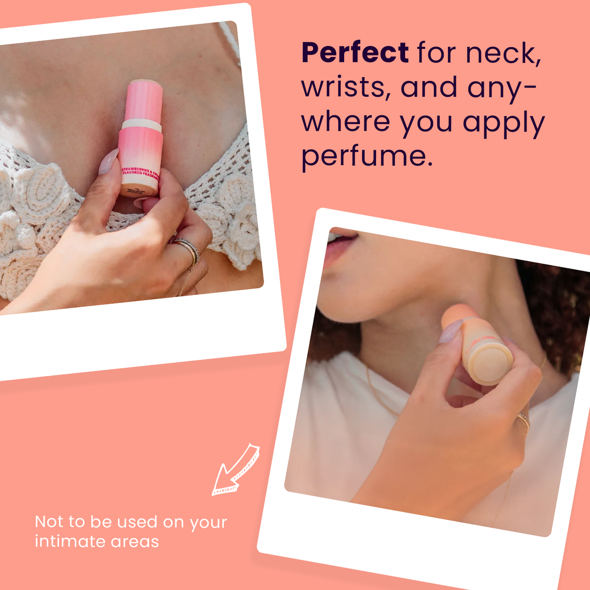 Sweet Rose Flavored Perfume Stick Beauty Counter Best Seller