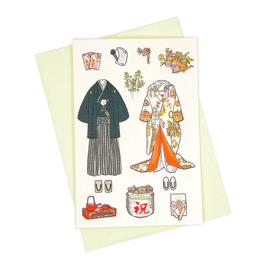 Japanese (Uchikake) Wedding Card
