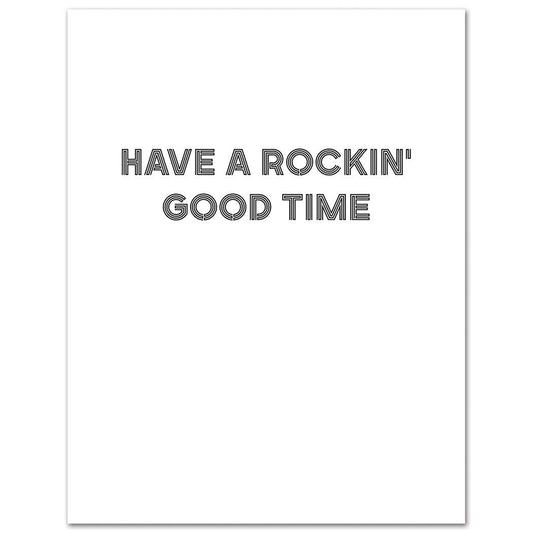 The King Rockin' Good Time Birthday Card