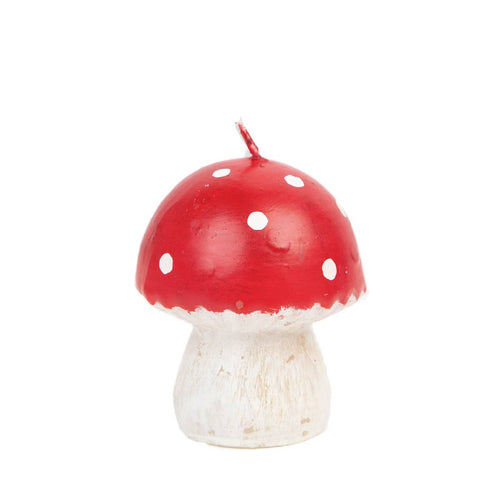 Red Toadstool Mushroom Candle | Small | Christmas | - Front & Company: Gift Store