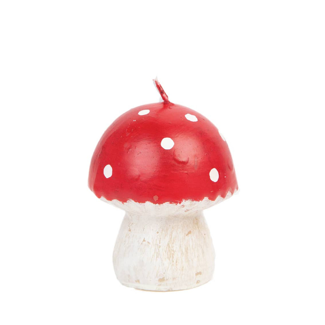 Red Toadstool Mushroom Candle | Small | Christmas |