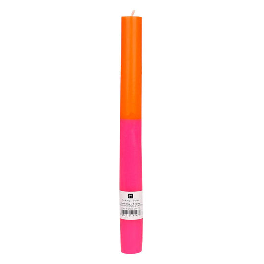 Orange & Pink Taper Candles | 25 Candles | POS Unit | Fall |