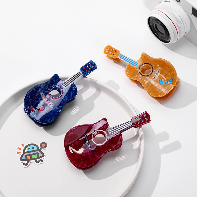 Guitar Hair Claw Clip