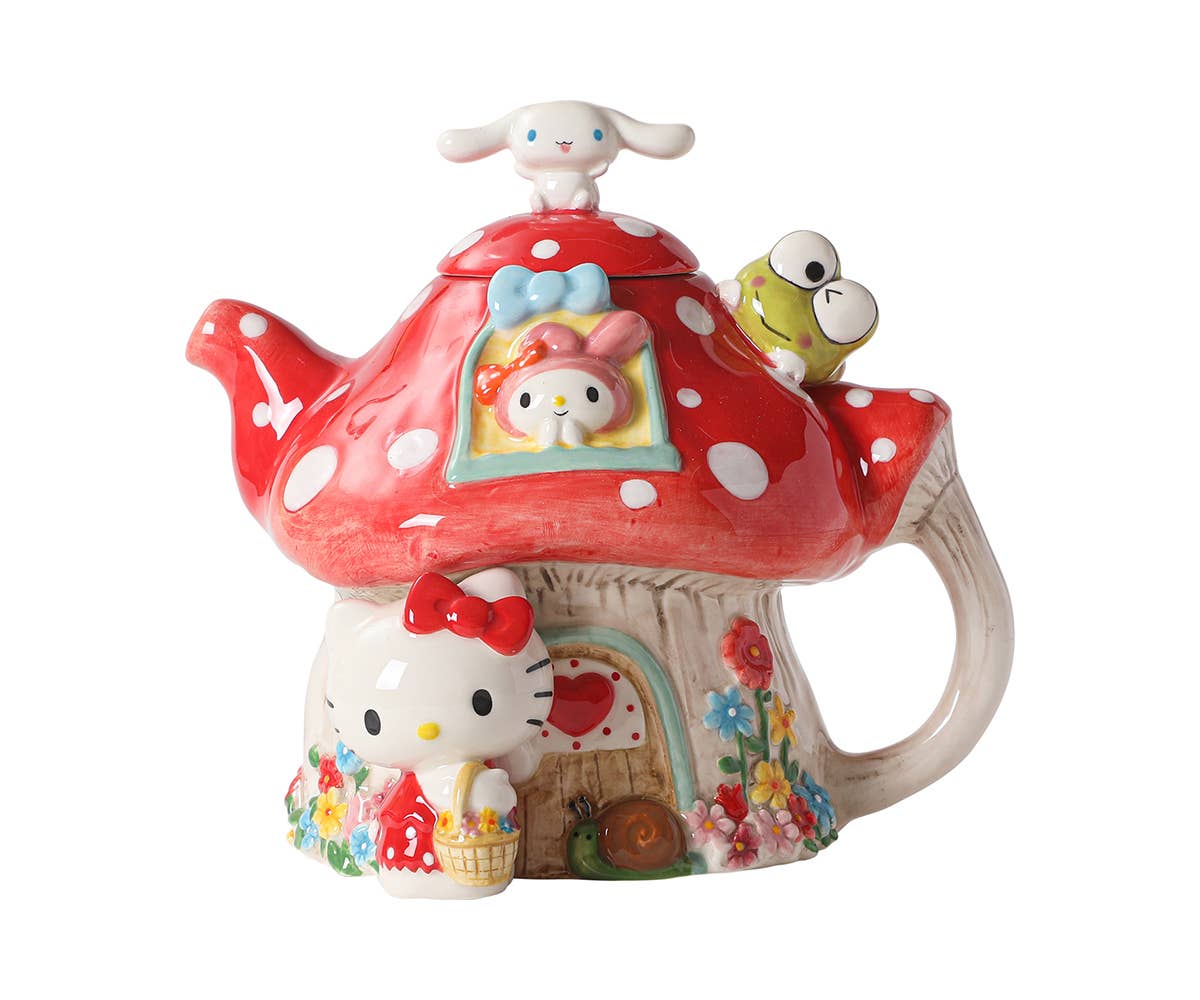 Hello Kitty and Friends Mushroom Teapot