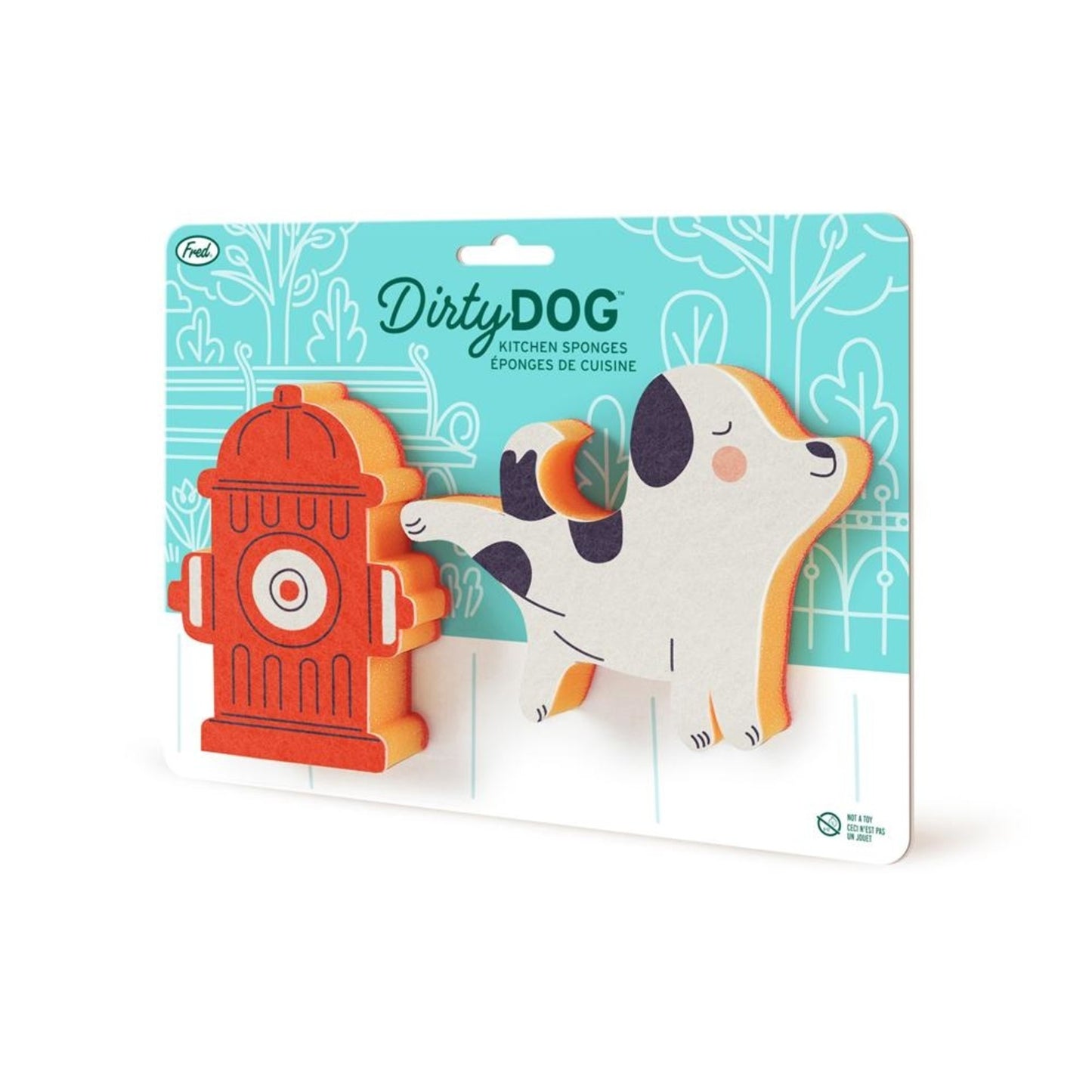 Dirty Dog dog and hydrant sponges