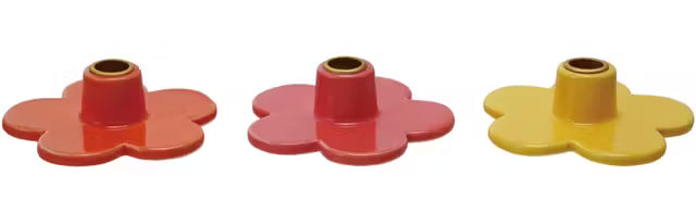 Stoneware Flower Shaped Taper Holder