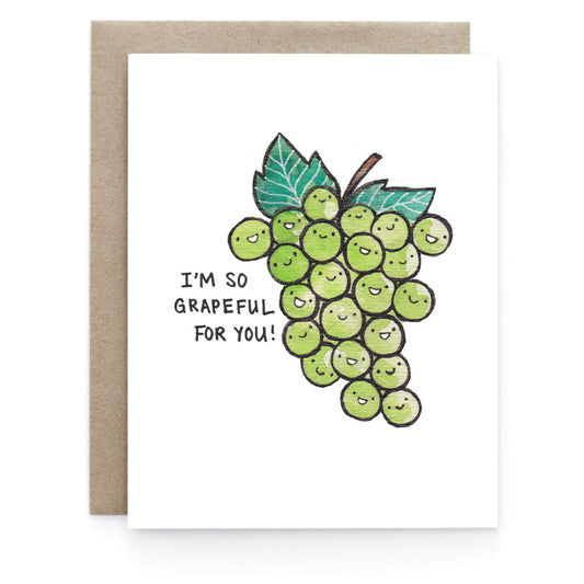 Grapeful for You – Greeting Card