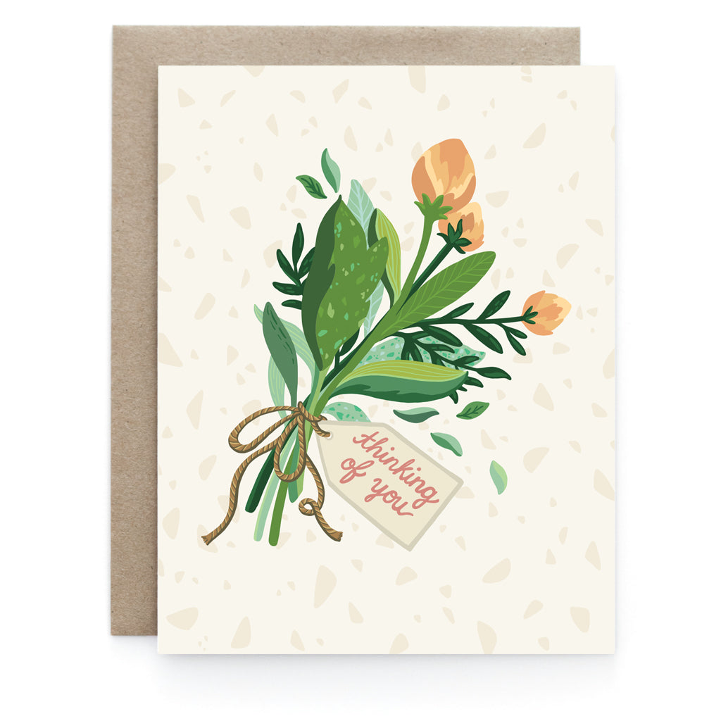 Thinking Of You Florals – Greeting Card