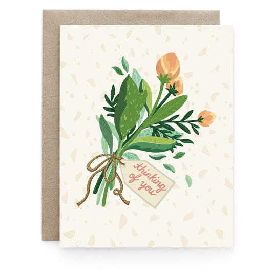 Thinking Of You Florals – Greeting Card