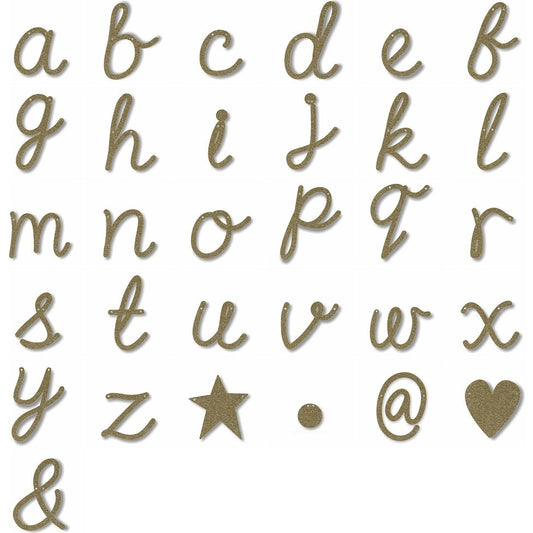 Meri Meri – Gold Glitter Letter Acrylic Bunting