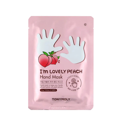 Tonymoly Korea I'm Lovely Peach Hand Mask - Front & Company: Gift Store
