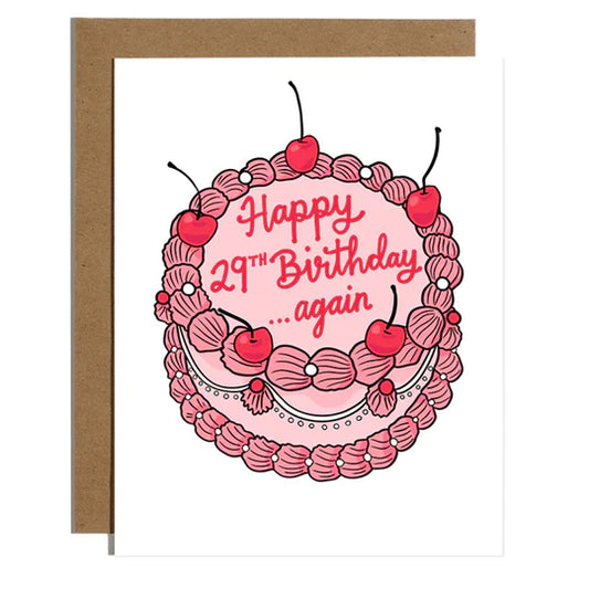 Happy 29Th Bday Again Card