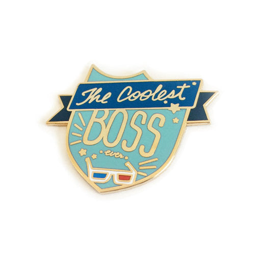 THE COOLEST BOSS EVER ENAMEL PIN