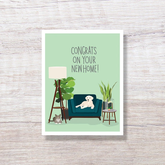 Mid-century Modern New Home Card