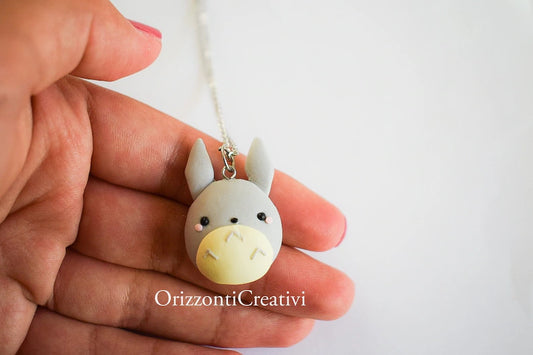 Totoro Necklace Silver