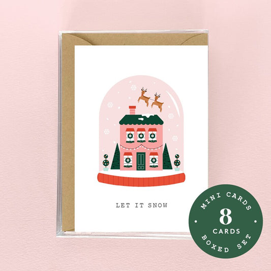 Let it Snow Globe Mini Boxed Set - 8 Cards | default