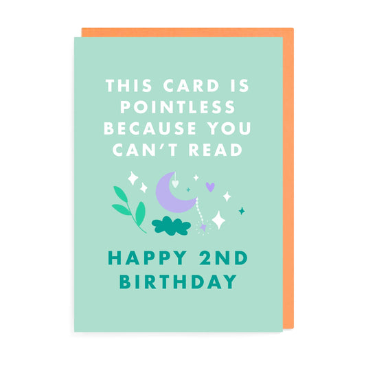 Pointless Second Birthday Card