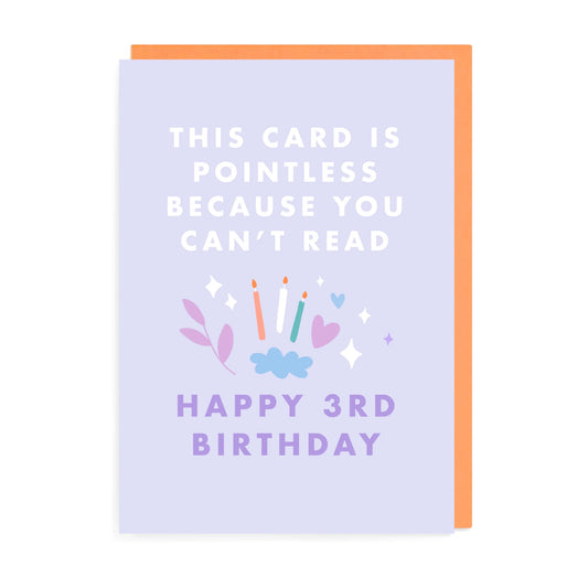 Pointless 3Rd Bday Card