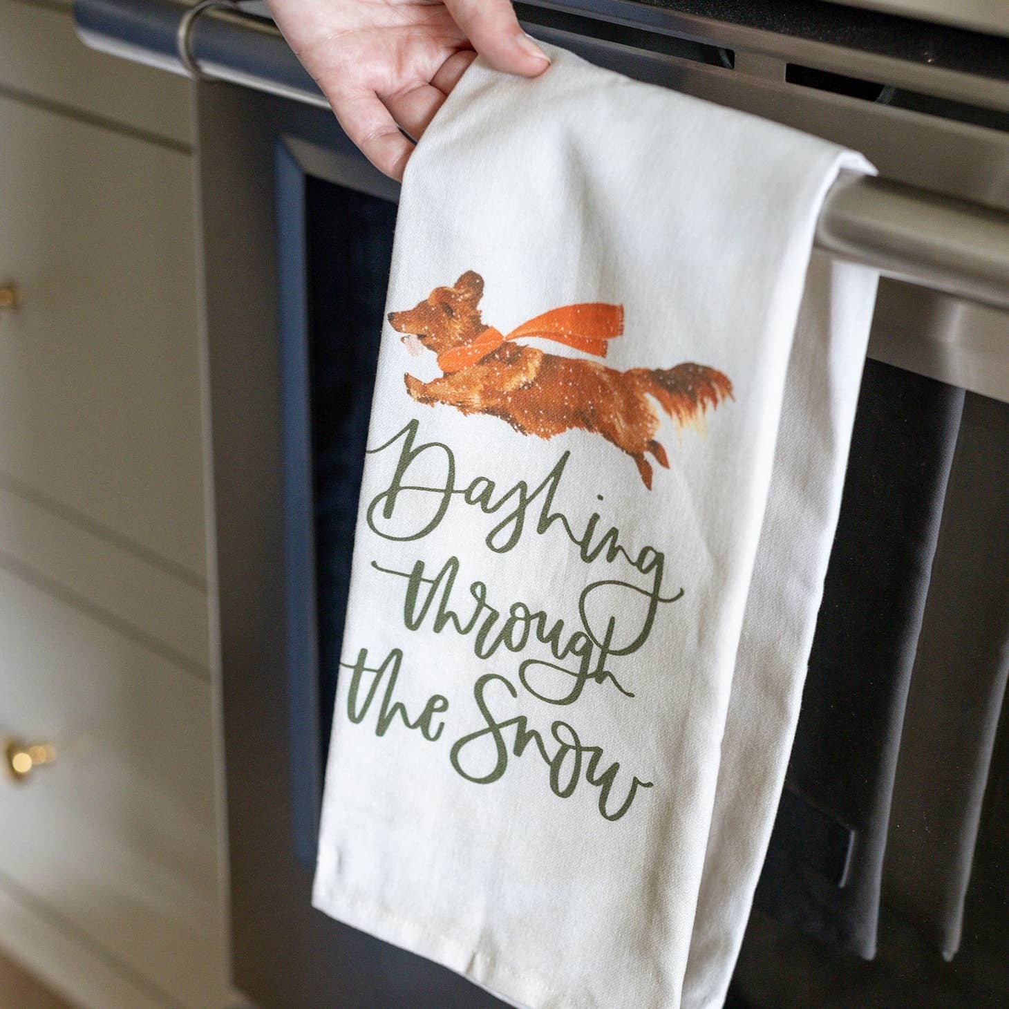 Dashing Dog Kitchen Towel - Front and Company: Gifts