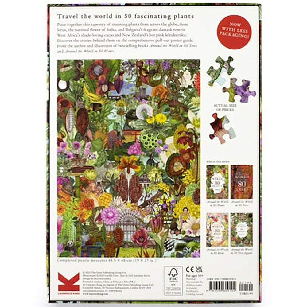 Around the World in 50 Plants 1000 Piece Puzzle
