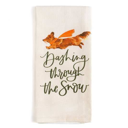 Dashing Dog Kitchen Towel - Front and Company: Gifts