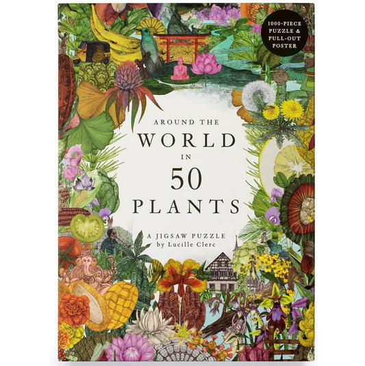 Around the World in 50 Plants 1000 Piece Puzzle