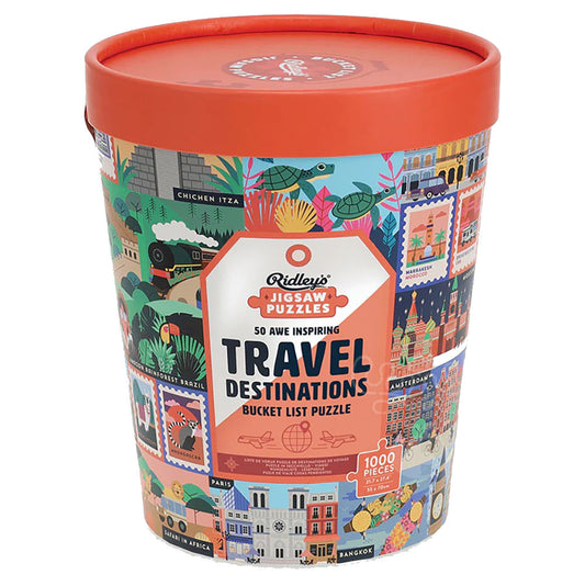 50 Awe-Inspiring Travel Destinations Bucket List Puzzle 1000pcs