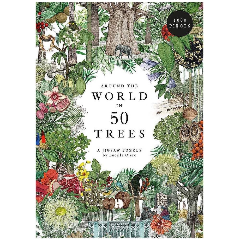 Around the World in 50 Trees 1000 Piece Puzzle