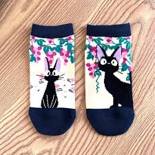 Totoro Black Cat Socks
