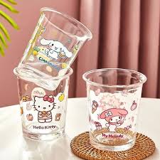 My Melody Glass Printing Water Cup