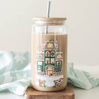 Gingerbread House Glass Can - Front & Company: Gift Store