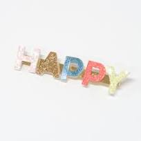 Meri Meri Happy Glitter Hair Clip - Front & Company: Gift Store
