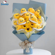 Deluxe Gudetama Plush Bouquet with Fairy Lights
