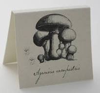 Mushroom Earrings French Wire -