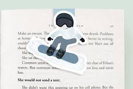 Snowboarder Jumbo Magnetic Bookmark