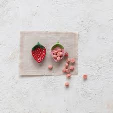 Strawberry Hand-Painted Ceramic Shaped Dish