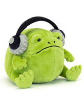 Load image into Gallery viewer, Jellycat Ricky Rain Frog Headphones
