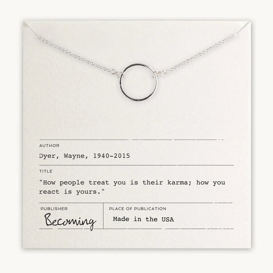 Karma Necklace Gold Fill